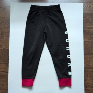 Jordan Kids Black Leggings with Pink Accents